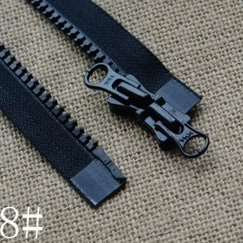 2 Pieces  YKK Resin Zipper No. 8 Resin Double Open Black 70-120cm for Sewing Ools and Accessoires Zip Cierres Para Costura