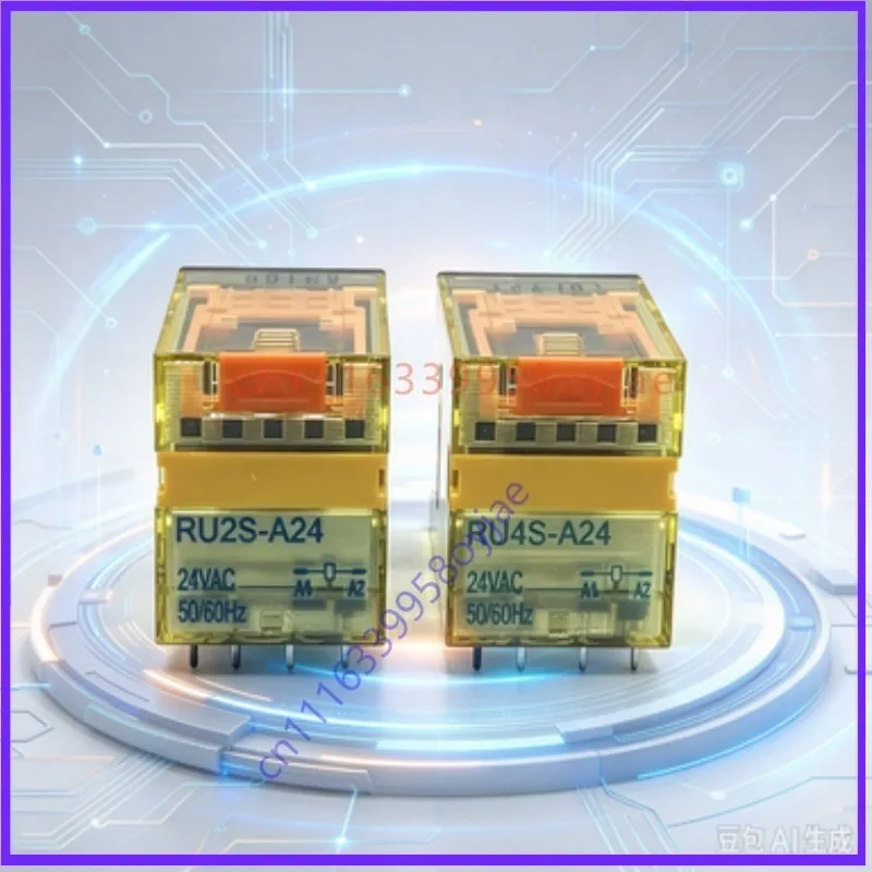 Replacement IDEC Intermediate Relay RU4S-A24 AC24V 6A 14Pin RU2S-A24 10A 8Pin for IDEC