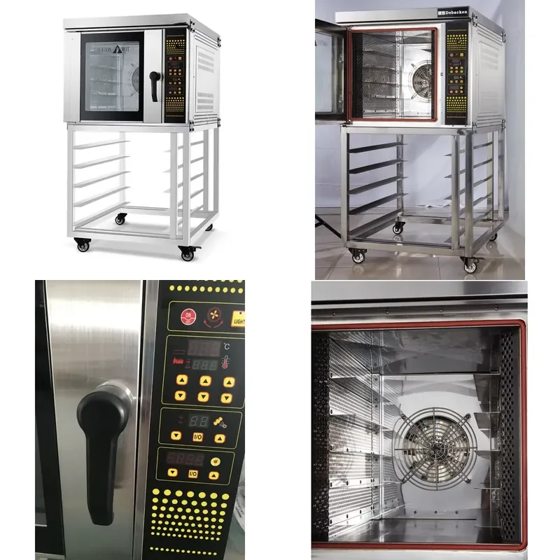 for Bakepro RFL-5R Steam Timed Oven Commercial 5 8 10 Tray Hot Air Circulation Electric Oven Cooking Pizza Oven