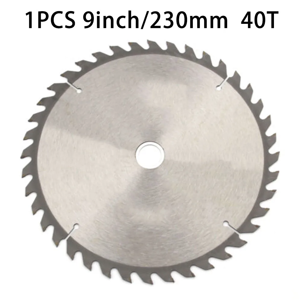 9 Inch 40 Teeth Carbide Alloy Circular Saw Disc 230mm For Wood Cutting Softwood Hardwood Plywood Table Power Tool Accessory