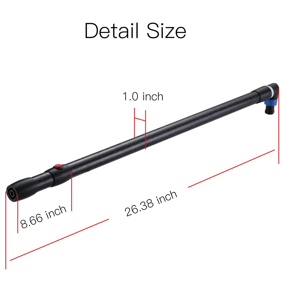 Karosseriereparatur ohne Lack, Dellenreparaturwerkzeug WOYO PDR007 + Pole PDR 007 und Demontagesatz für magnetische Induktionsheizung mit Pol – Detail 11