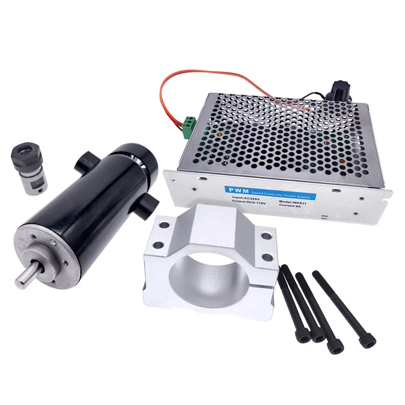 100V 800WE Dc Spindle Set 0~110VDC Adjustable speed Governor Power Supply both 110VAC & 220VAC for Engraving machine