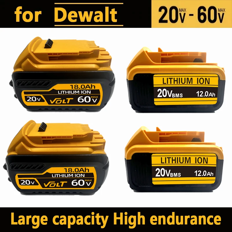 Original for DeWalt 6Ah/8Ah/12Ah 20V battery replaceable DCB184 DCB200 DCF892 DCF845 DCF850 DCF911 D