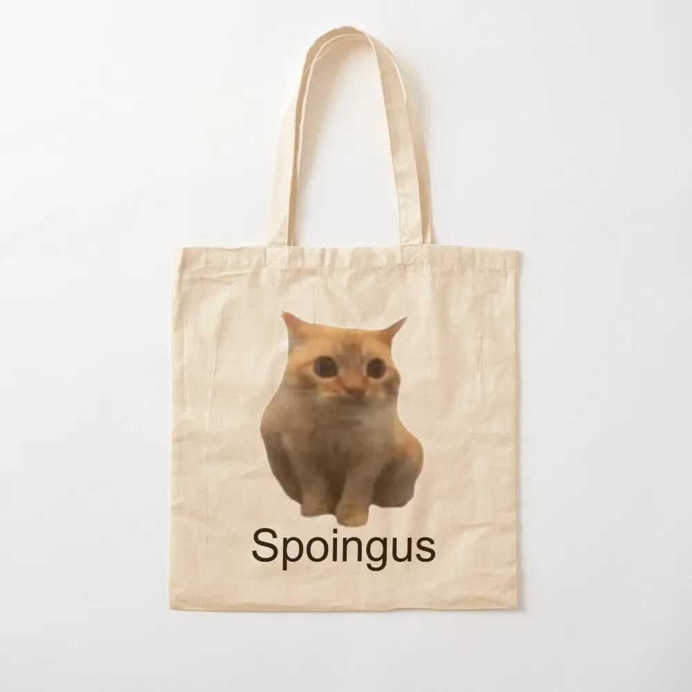 

Spoingus The Cat Meme Tote Bag university shopper bag shoping bag