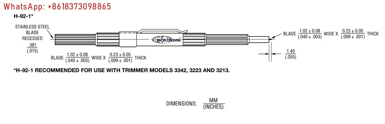 2pcs H-92-1 H91 pen shaped flat screwdriver semi variable potentiometer capacitor adjustment