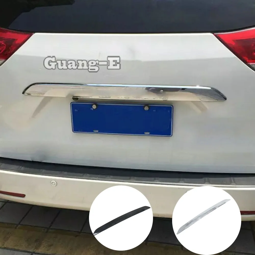 

Sticker ABS Chrome Rear License Plate Door Tailgate Frame Plate Trim Lamp Trunk For Toyota Sienna 2015 2016 2017 2018 2019 2020