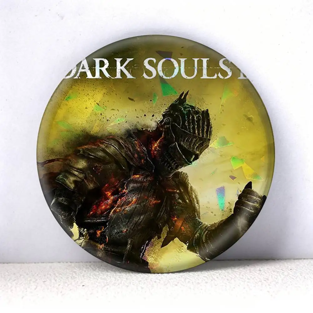 Dark Souls   75mm 44mm 25mm Accessories Toys Badge Brooch Backpack Hat Pins