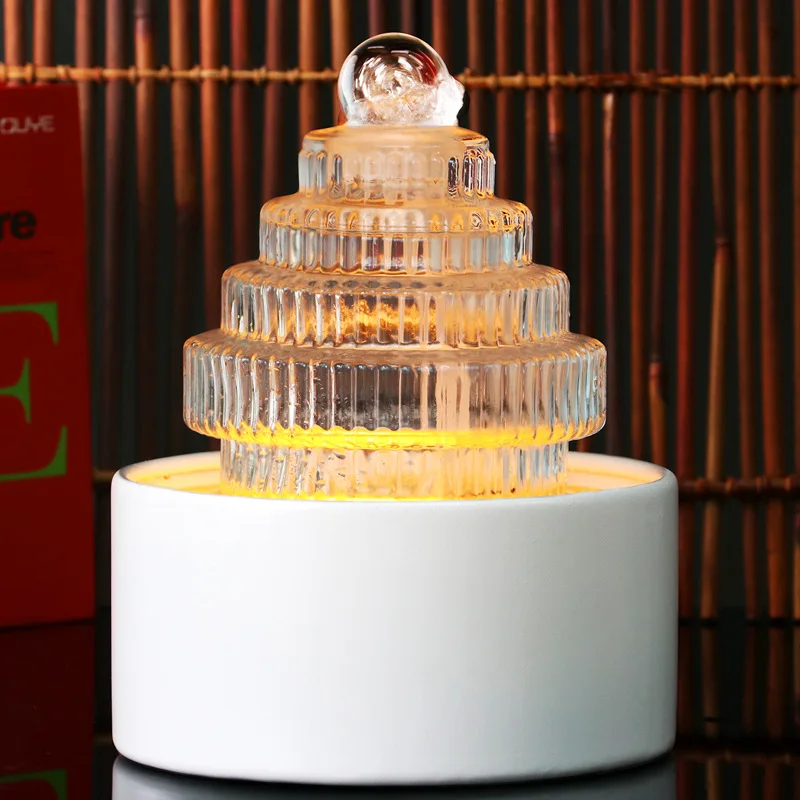 The new model opened for housewarming, feng shui wheel, water flow device, wood fire, earth, gold and water cornucopia, home fur