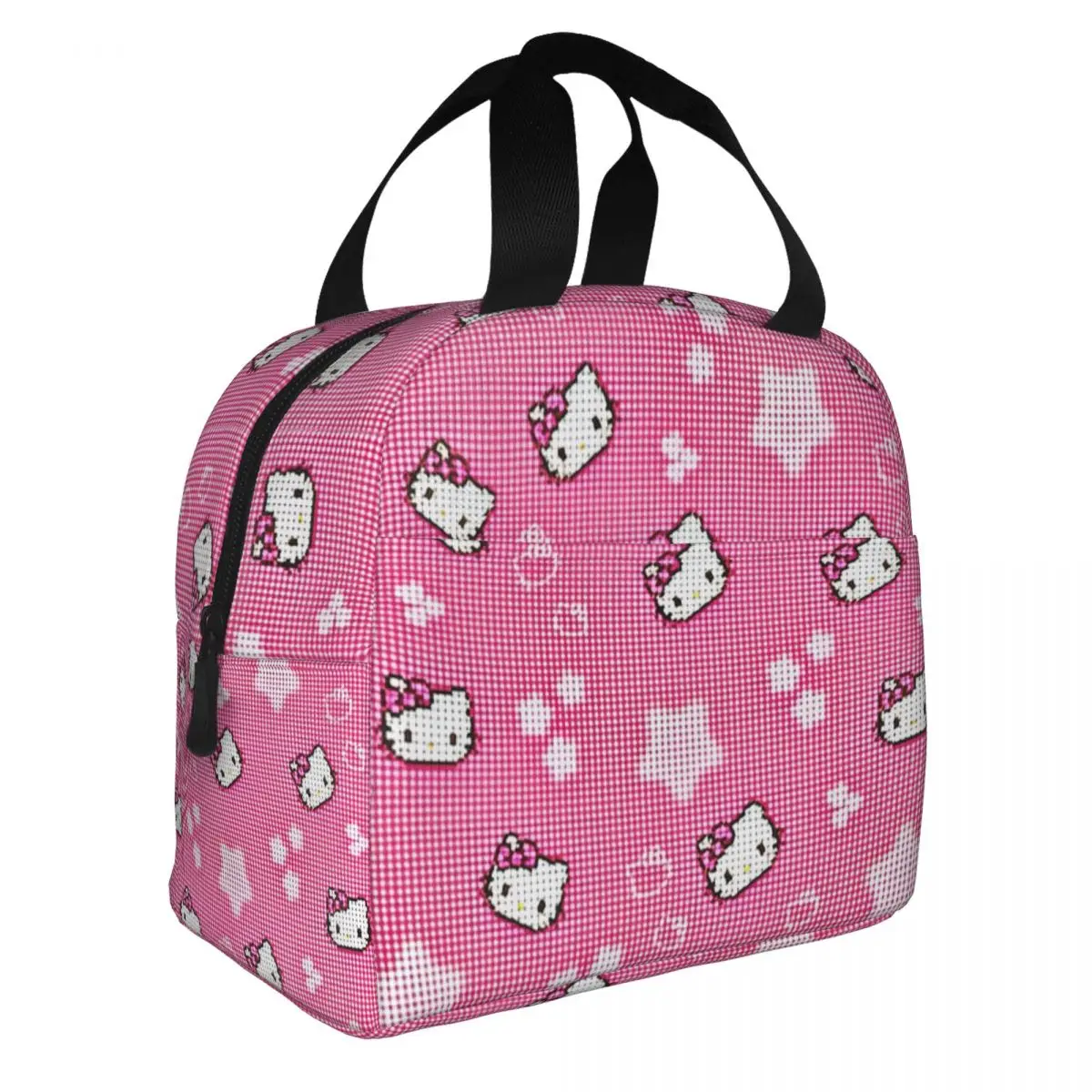 

Sanrio Kawaii Hello Kitty Anime Insulated Lunch Bags Cooler Bag Meal Container Portable Lunch Box Tote Bento Pouch Beach Picnic