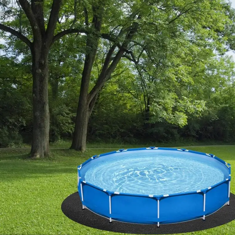 Round Pool Liner Pad Aboveground Pool Floor Mats Swimming Pool Ground Cloth Floor Padding Mats Puncture Resistant Pool Floor