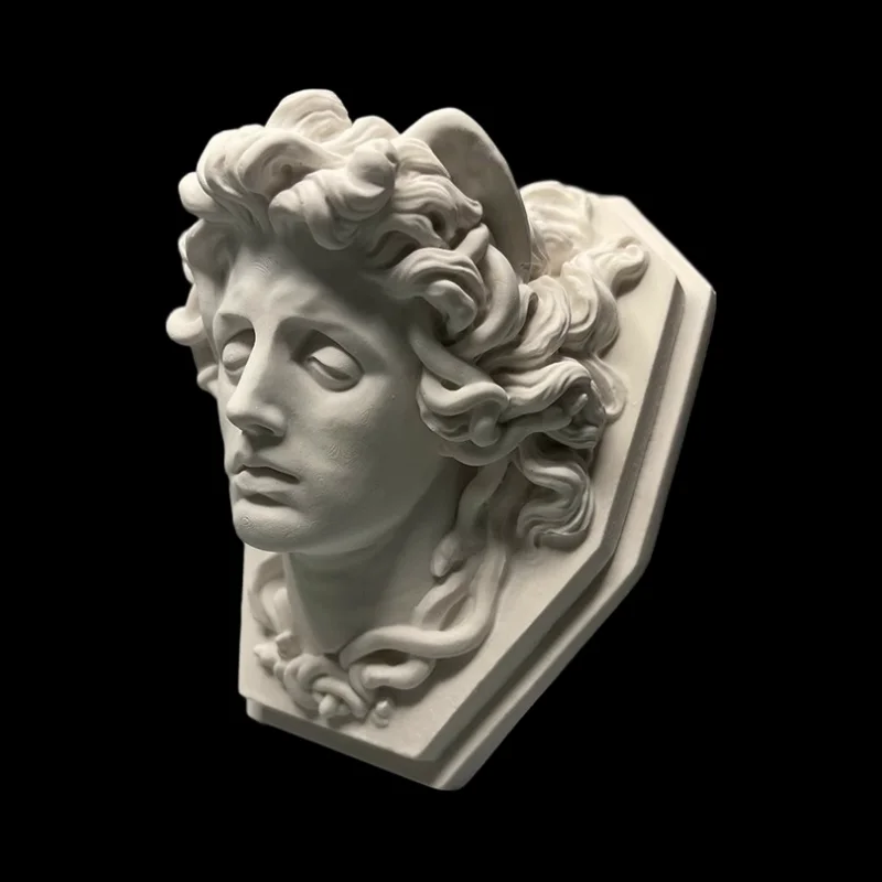 

Medusa's Artistic Plaster Figurine Ornaments Desktop Statue Decor Decorative Museum Souvenir Crafts Home Livingroom Sculpture