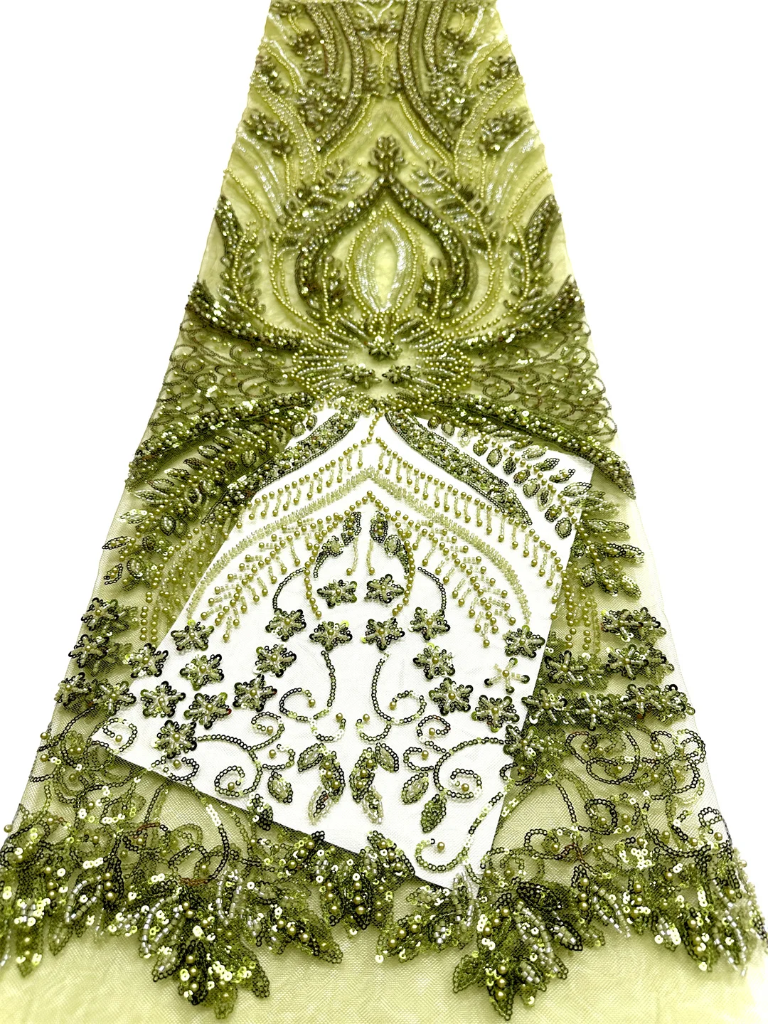 

Latest African Sequins Lace Fabric Nigerian and French Tulle Lace 2026 High Quality Embroidery Beaded for Wedding Dresses Sewing