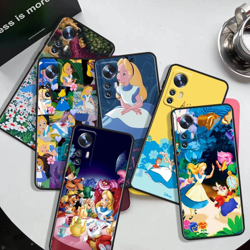 

Alice in Wonderland Black Phone Case For Xiaomi Mi 10 9 8 Pro Lite SE A1(5X) A2(6X) A3(CC9E) Note 10(10Pro) Shell Soft Cover