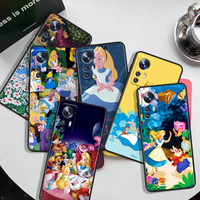 Alice in Wonderland Black Phone Case For Xiaomi Mi 10 9 8 Pro Lite SE A1(5X) A2(6X) A3(CC9E) Note 10(10Pro) Shell Soft Cover