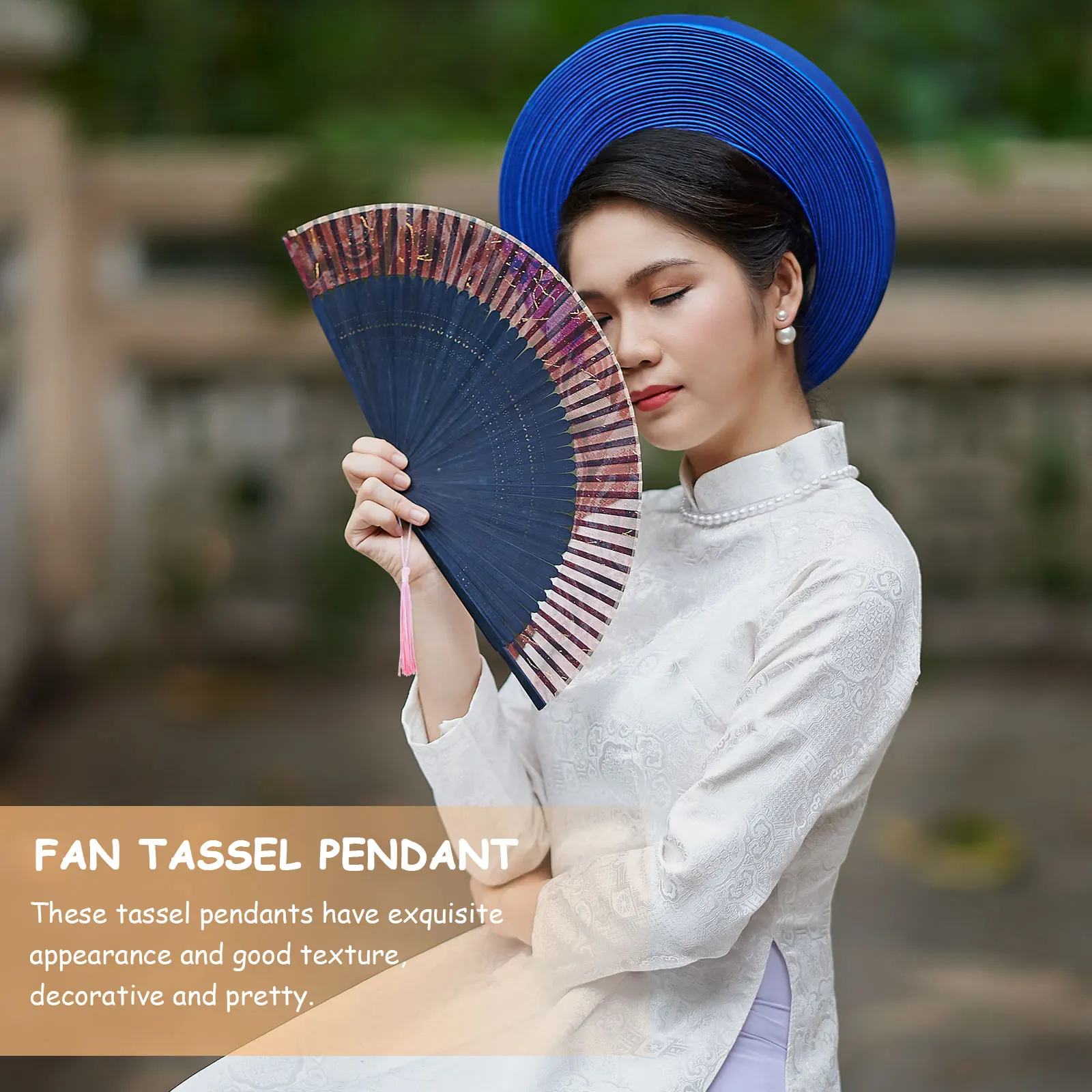 

16pcs Color Polyester Tassels Hanging Bookmark Diy Tassel Pendant Pendant DIY Bookmark Fan Elegant Car Key Bag Decor