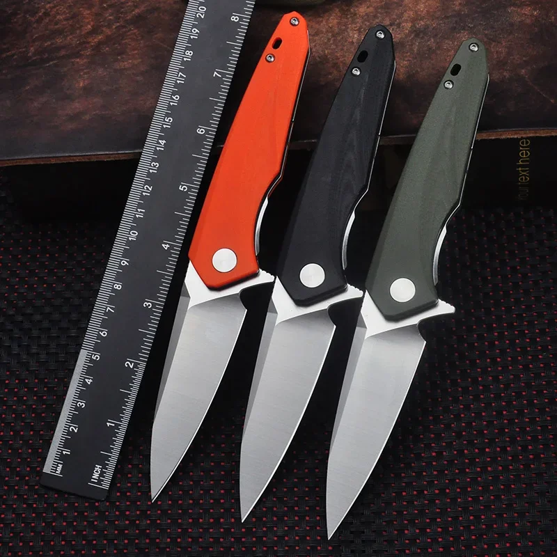 

Pocket Knife Folding Knives D2 Steel Blade G10 Handle with Reversible Pocket Clip Sharp Work Camping Tactical Hunting EDC Tools