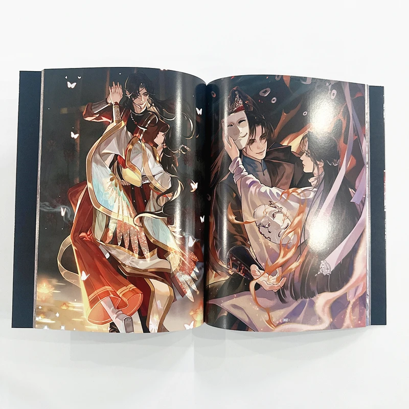 Imagem -05 - Bênção Oficial do Anime Céu Coleção de Arte Livro Personagens de Desenhos Animados hd Photobook Presente Cosplay Tgcf Xie Lian Hua Cheng