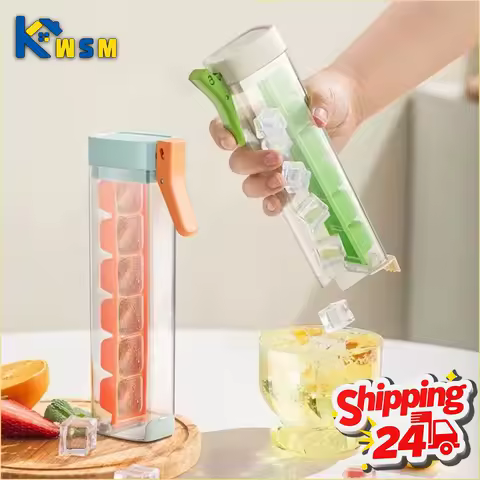 Press Ice Cube Tray Small Creative Home Ice Maker Mold Fast Freezing Silicone BPA Free Easy Release Kitchen Gadget