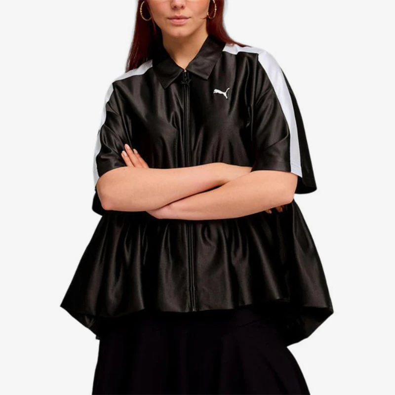 Puma genuine new women's fashion trend lapel sports casual shirt 636885-01