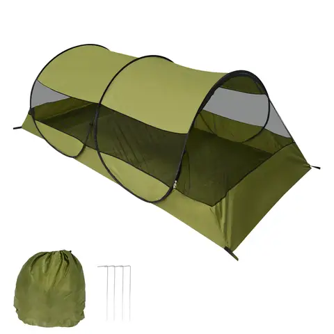 Tenda pieghevole con zanzariera senza installazione, tenda automatica portatile con protezione solare ultraleggera, campeggio all'aperto, parchi di viaggio