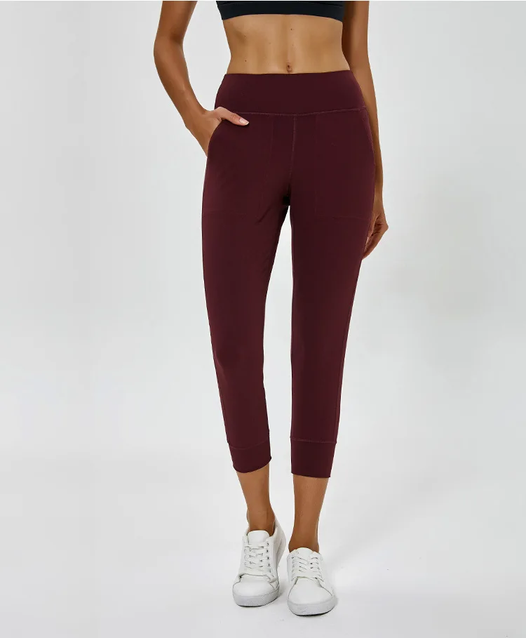 Pantalones de Yoga de cintura trasera para mujer, mallas elásticas de 4 vías a prueba de sentadillas, 15 colores