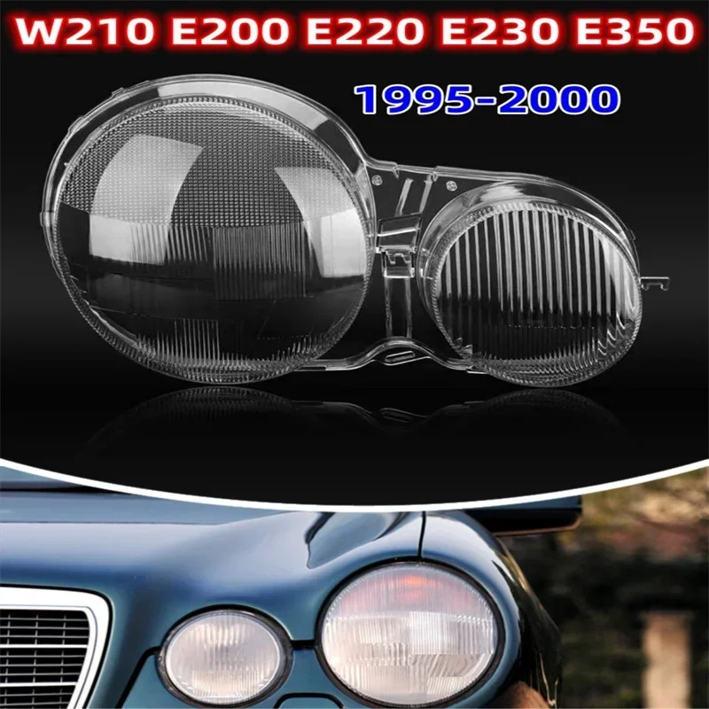 

Car Front Headlamp Glass Lamp Transparent Lampshade Shell Headlight Cover For Mercedes-Benz W210 E200 E220 E230 E350 1995~2000