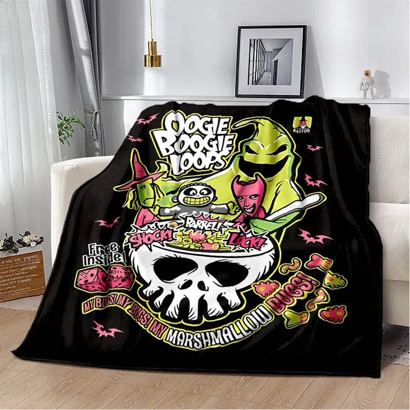 Cartoon Oogie Boogie printed Blanket picnic blanket Warm Flannel blankets Soft and comfortable blanket bed linings Birthday Gift