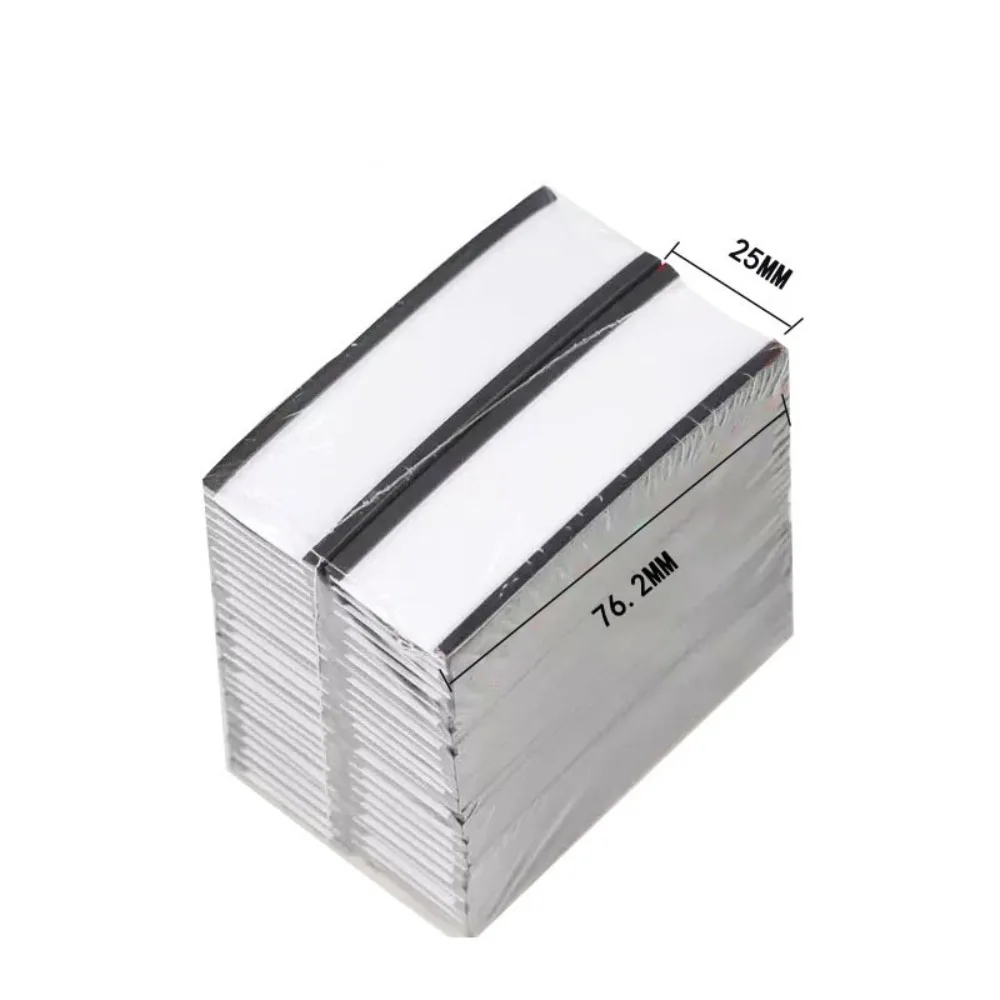 بطاقات ورقية بيضاء حامل ملصقات مغناطيسي طبقة رقيقة واقية فوضى الحرة C قناة تسمية حامل مغناطيس قوي قابل للتعديل #1