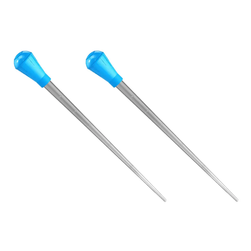 

2 Pcs Test Tube Measuring Tool Kitchen Dropper Plastic Pipettes Droppers Multifunction Food Grade Clinker