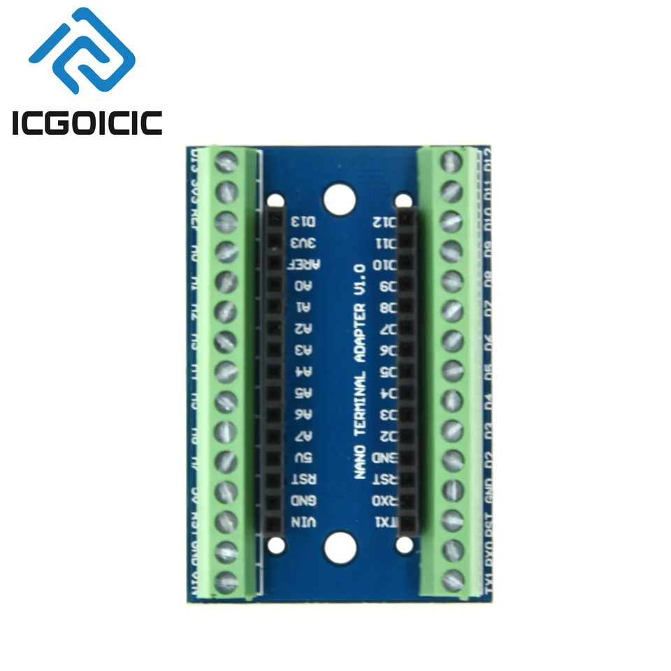NANO V3.0 3.0 adaptor Terminal pengontrol papan ekspansi NANO IO Shield plat ekstensi sederhana UNTUK Arduino AVR ATMEGA328P