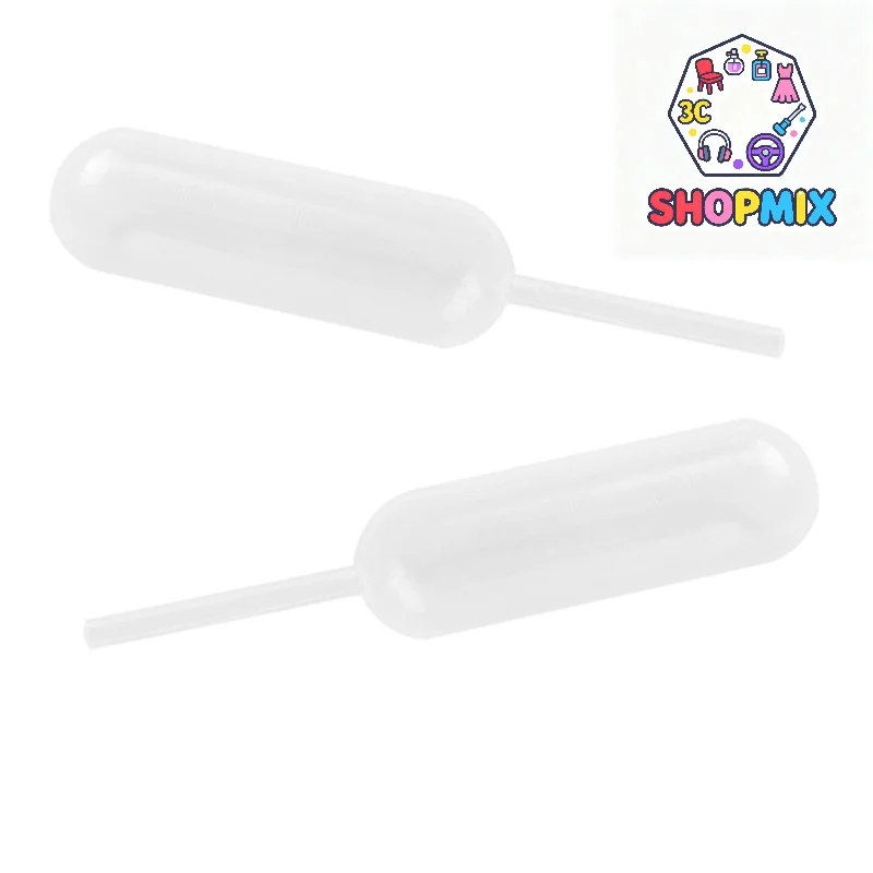 50pcs/Set 4ml  Transparent Droppers Straw Dropper Disposable Straw School laboratory teaching supplies