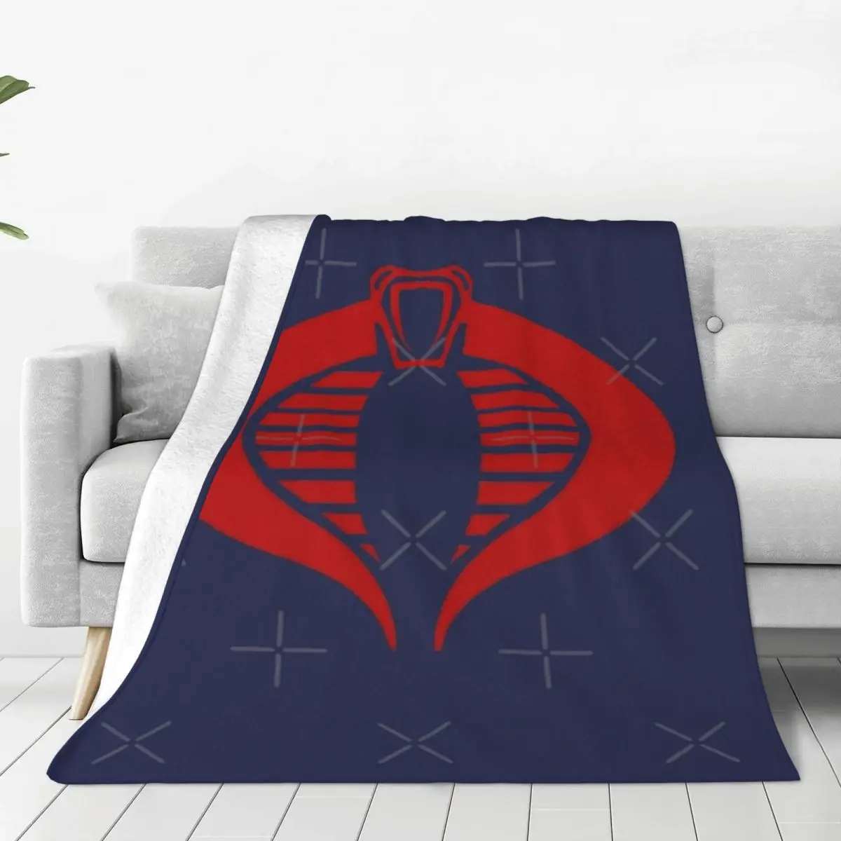 Cobra Gi Joe Logo Four Seasons Universal Blanket Fireplace Can Be Covered Father's Day Gift