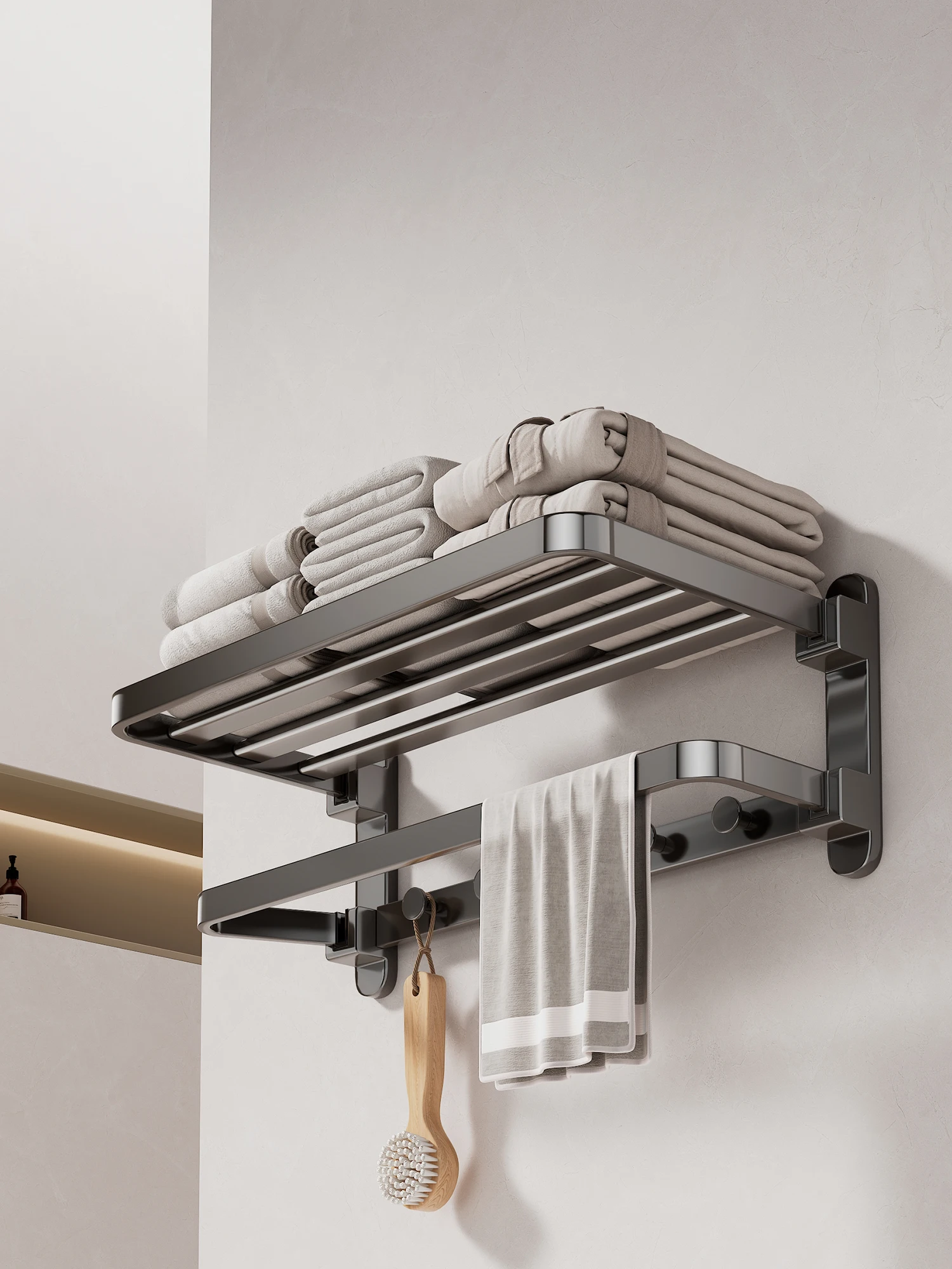 yq-bathroom-towel-rack-integrated-toilet-towel-holder-no-drilling-required-bathroom-storage-shelf-space-saver-wall-mounted