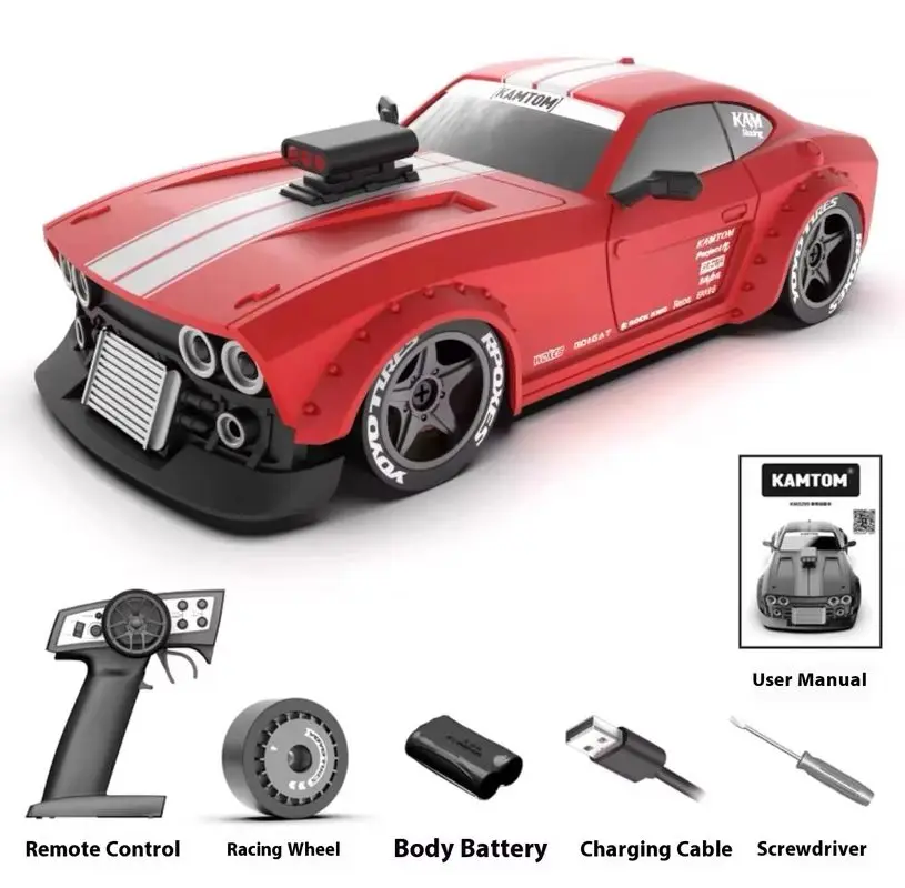 Caliente Kamtom Km3299 1/32 Rc coche 4wd de alta velocidad Control remoto coche de deriva con giroscopio profesional adulto coche de carreras juguetes regalo