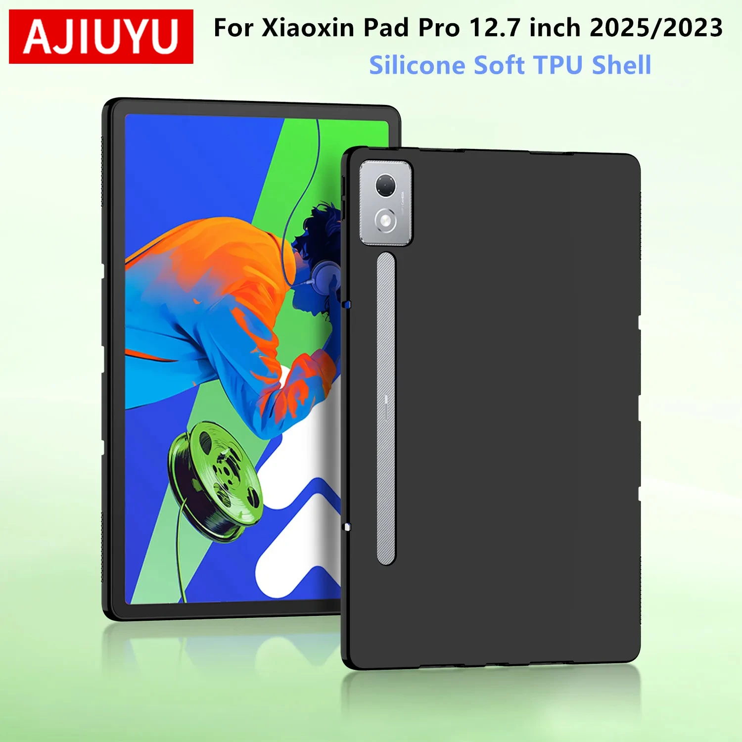 

Soft Case For Lenovo Xiaoxin Pad Pro 12.7 inch 2025 2023 Silicone TPU Cover Shell for Lenovo Idea Tab Pro 12.7" Protective Case
