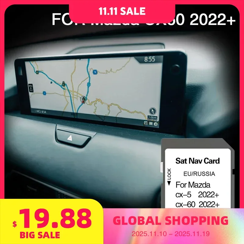 

Tracking Gps Syaterm SAT Nav for Mazda CX-60 2022+ Cover Finland Turkey United Kingdom Navigation Memory SD Card