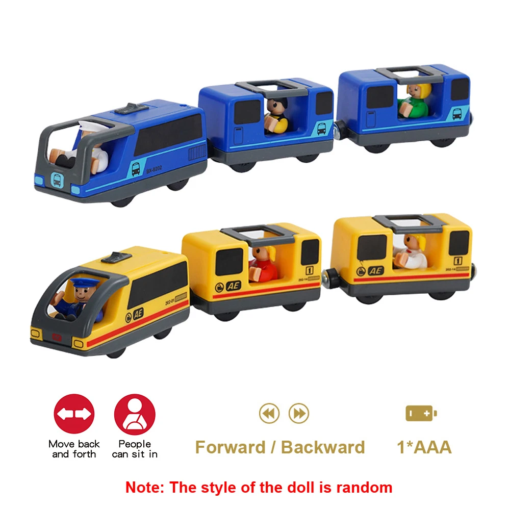 

Игрушки для мальчиков Сочетание желтого электромагнитного локомотива и электропоезда с все необходимостью с поездом W03