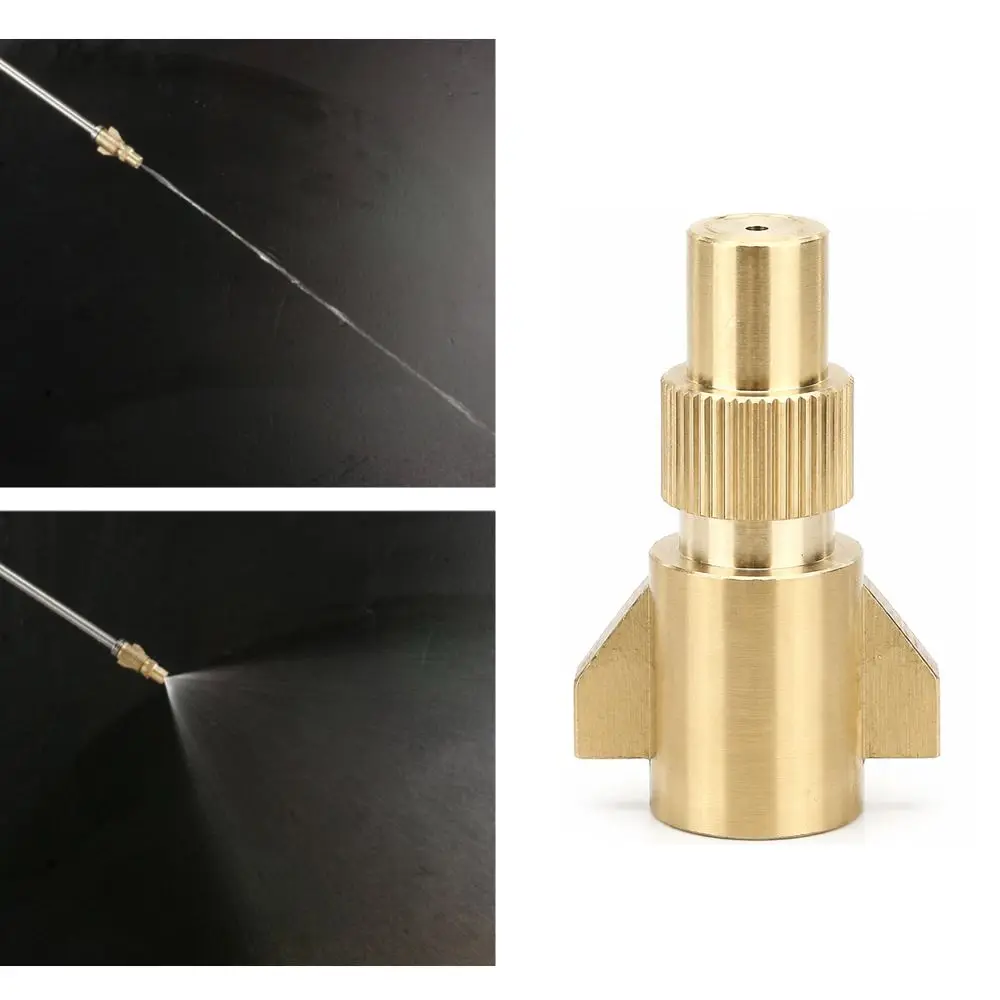 2Pcs Durable Copper Misting Spray Nozzle Gold G1/4 Female Thread Water Spray Nozzle Electric Sprayer Nozzle Electric Sprayer Use
