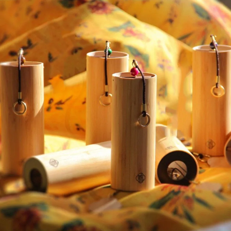 Meditation Chord Wind Chimes Outdoor Bamboo Wind Chimes Japanese Garden Camping Pendant Healing Japanese Decoration Zen