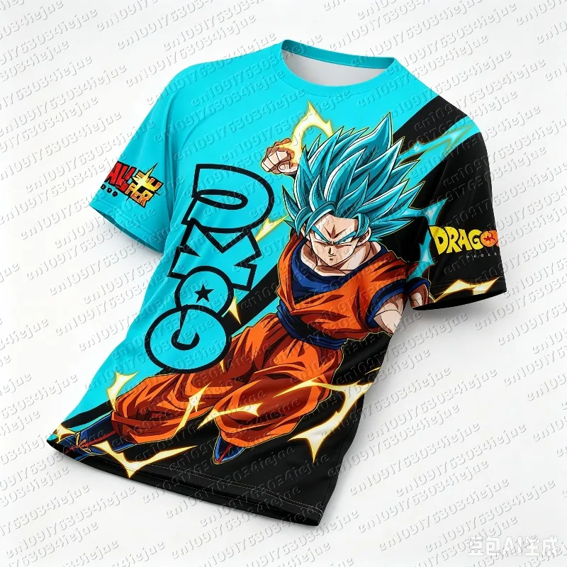 Dragon Ball Z Anime Vegito Kid 3D Print Oversize T-shirt Unisex Streetwear Starry Sky Graphic Daily Casual Outfit for Anime Fans