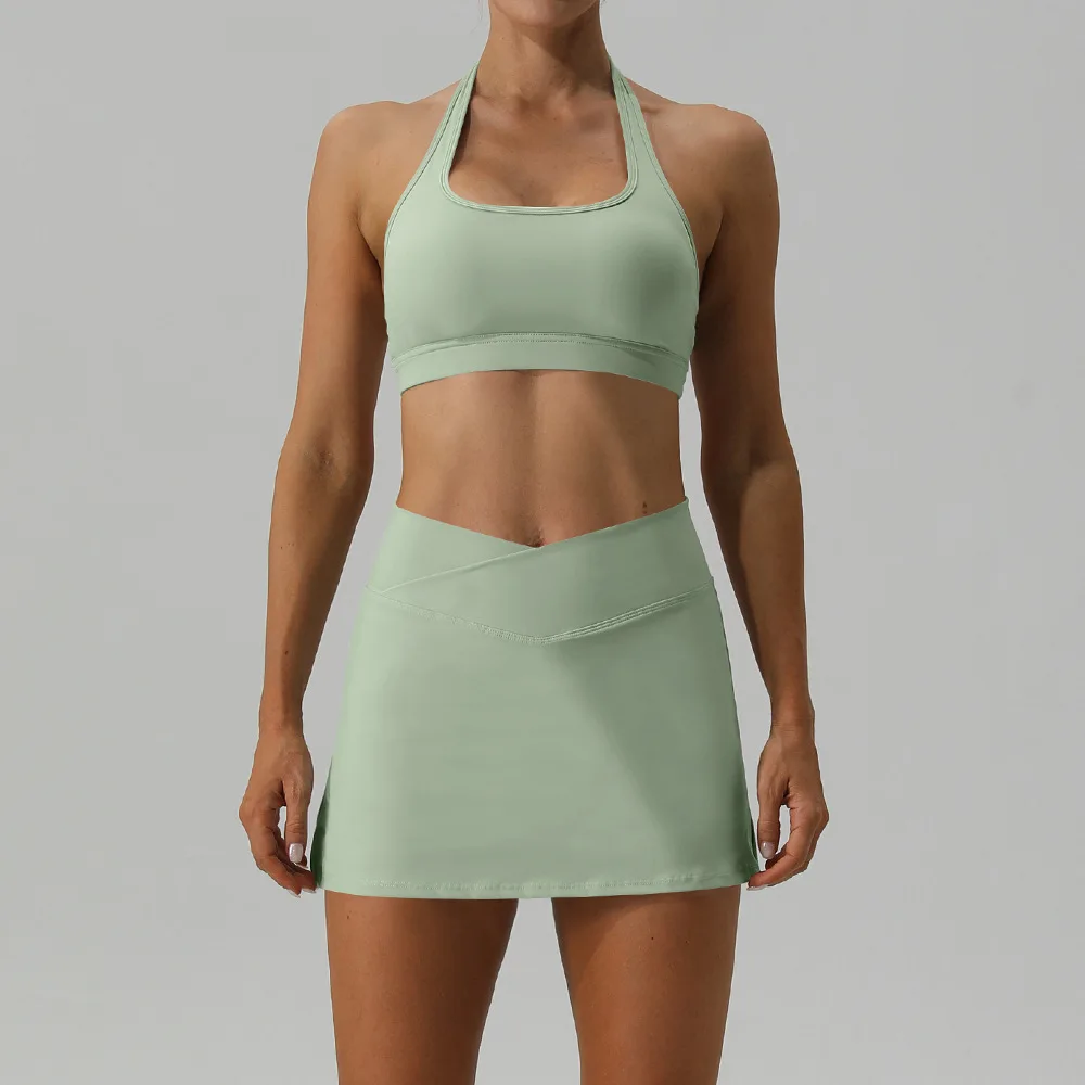 ชุดเดรส Baju fitnes เล่นเทนนิสเสื้อกล้ามวิ่งแห้งเร็วสำหรับผู้หญิงชุดใหม่สำหรับฤดูใบไม้ผลิและฤดูใบไม้ร่วง