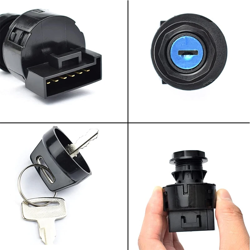 Ignition Key Switch Compatible with Polaris Sportsman 400  800 Ranger 400 425 XP 1000 Replace 4011002 4012165 Off/on/Start