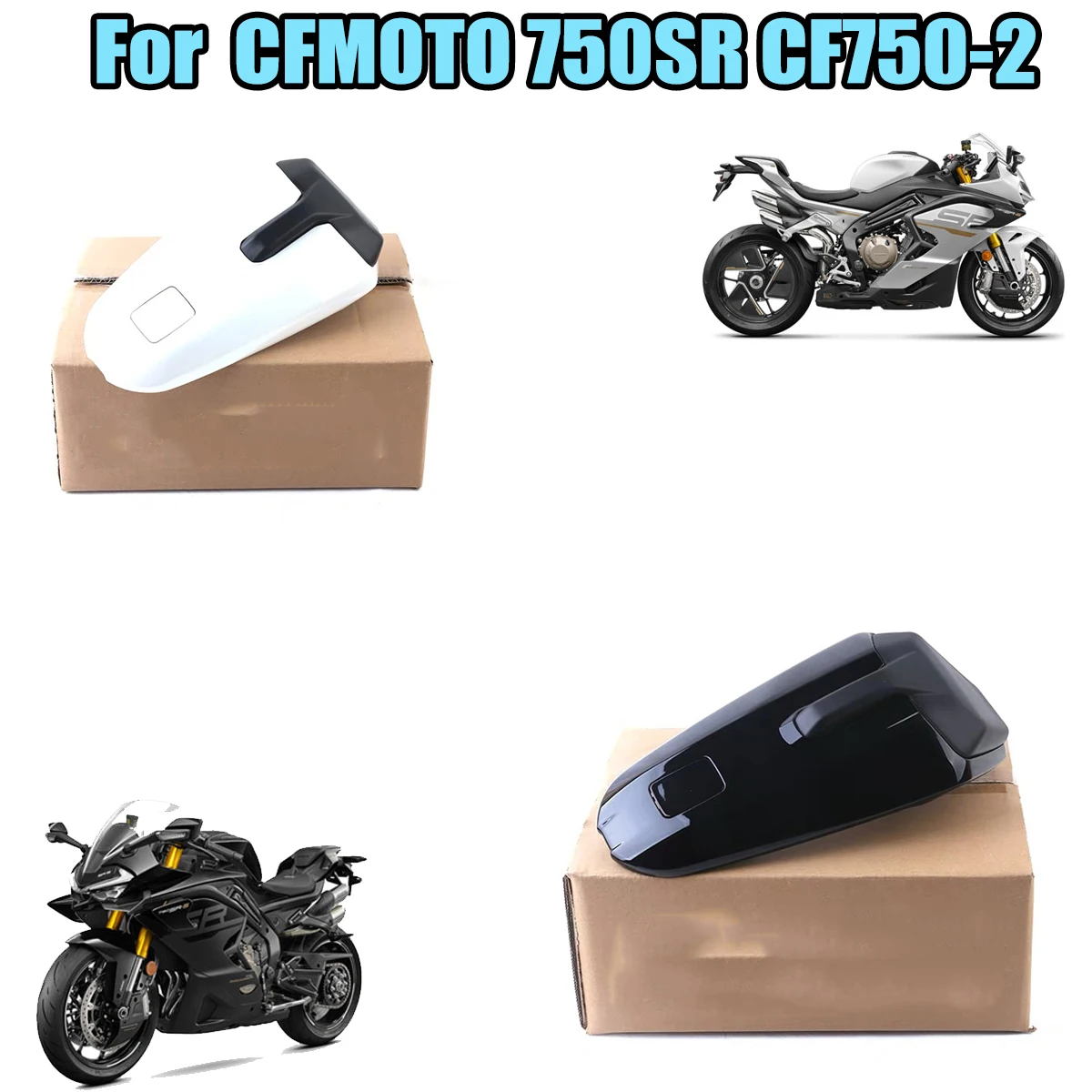 Fit For CFMOTO 750SR Motorcycle accessories competitive modification rear seat cushion camelback plastic shell rear camelback