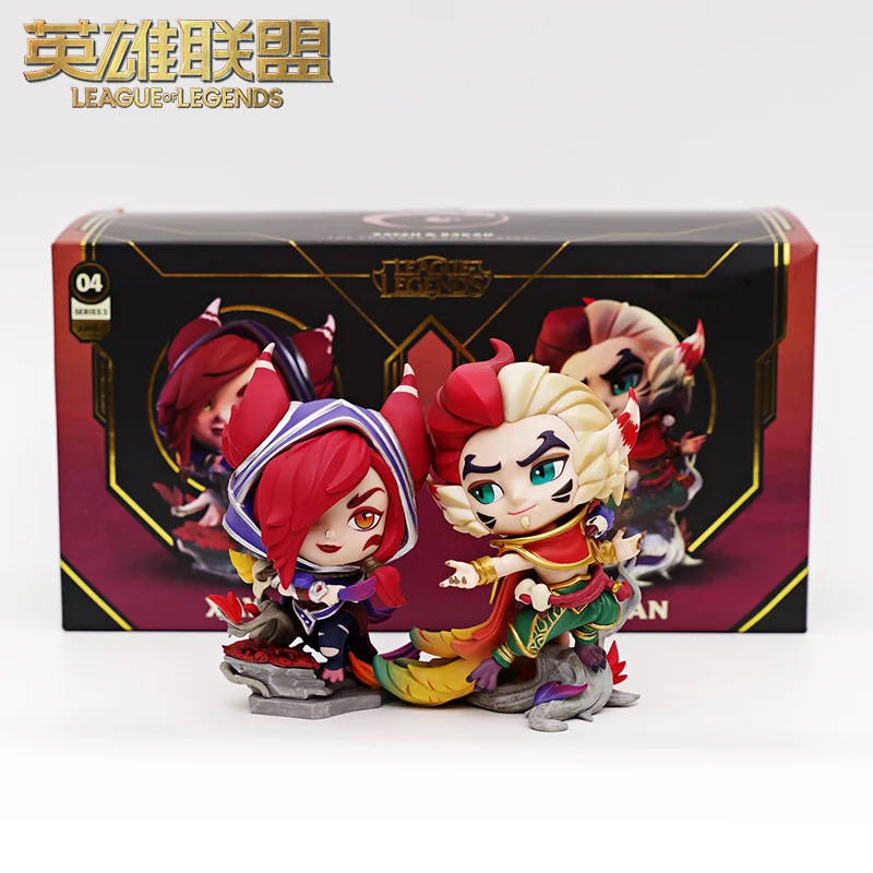 

League Of Legends Lol Luo And Xia Couple Hand Action Figure Doll Game Peripheral Anime Figure Anime Periphery Gift