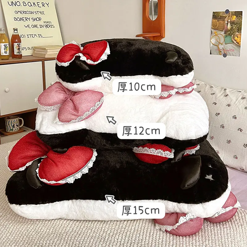 Bonito olá kitty travesseiro de pelúcia kawaii dupla face preto e branco kt gato dos desenhos animados almofada sofá cama presente macio para fãs decoração casa