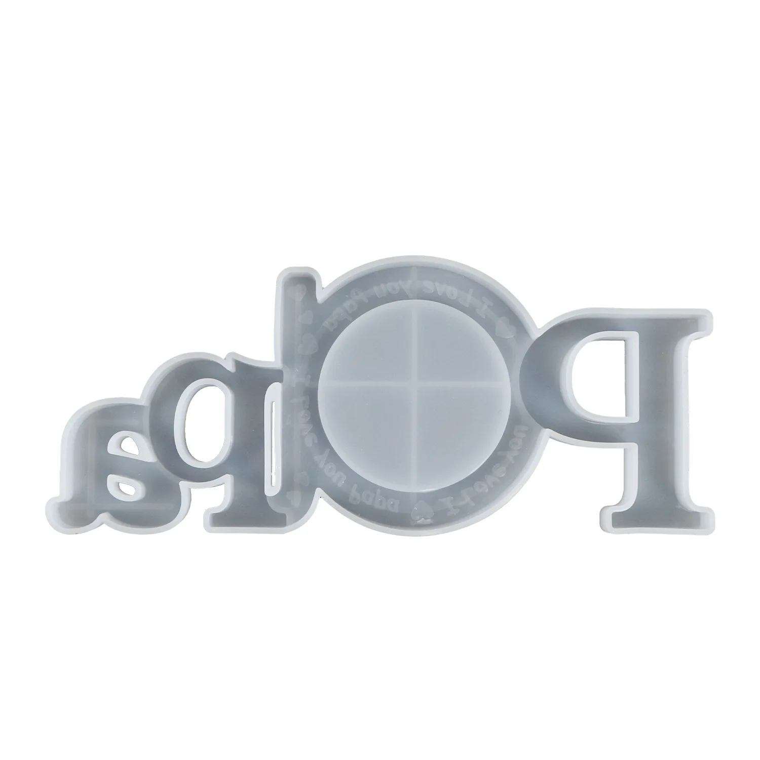 Moldes de fundición de resina DIY, marco de fotos 3D de miembro de la familia, molde de silicona para marco de fotos de madre, molde para marco de fotos I Love Grandma