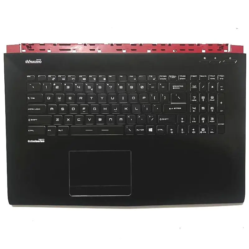 New For MSI GE72 2QD APACHE PRO MS-1792 MS-1791 Upper Case Palmrest Cover keyboard bezel Backlit keyboard without touchpad