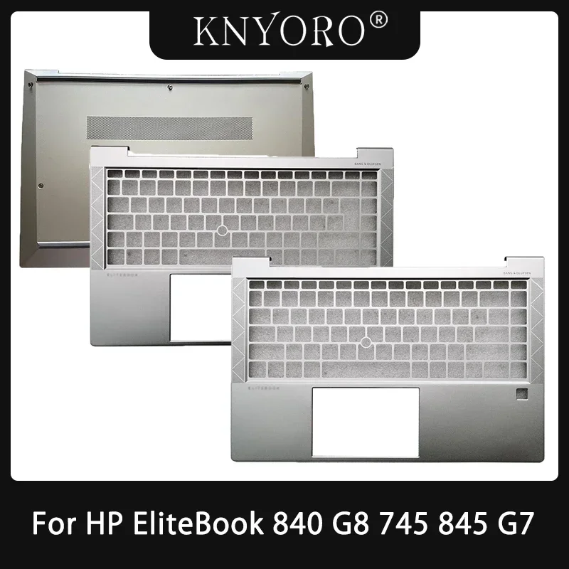 

New For HP EliteBook 840 G7 G8 740 745 845 G7 G8 Laptop Palmrest Upper Keyboard Bezel Top Case Bottom Cover Case Base Silver