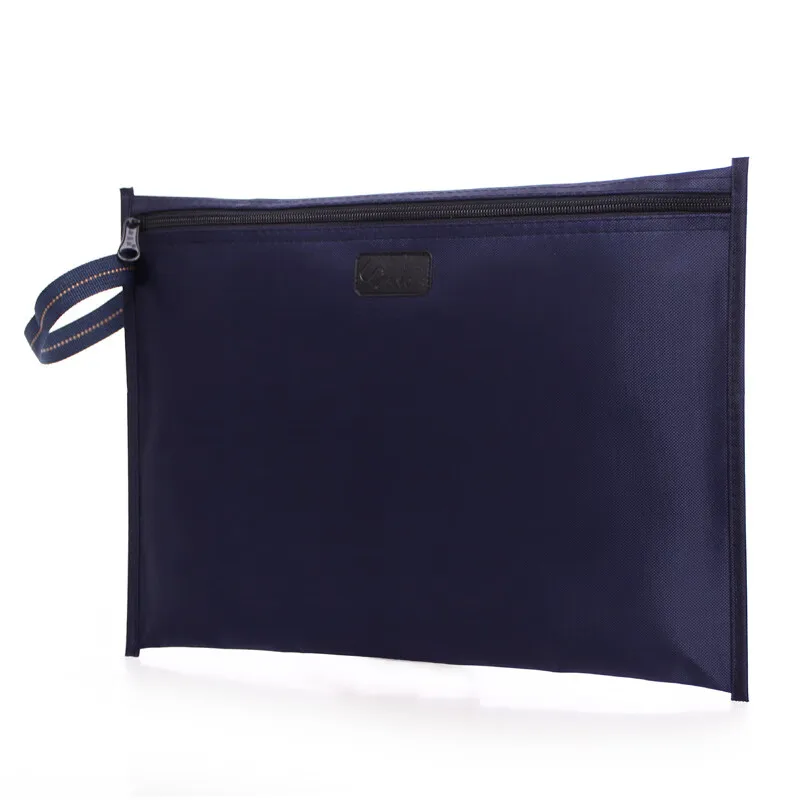 Navy Blue Inner Bag Organizer for Handheld Files, Customizable Printing Briefcase Document Bags for Meetings SIMOER 805