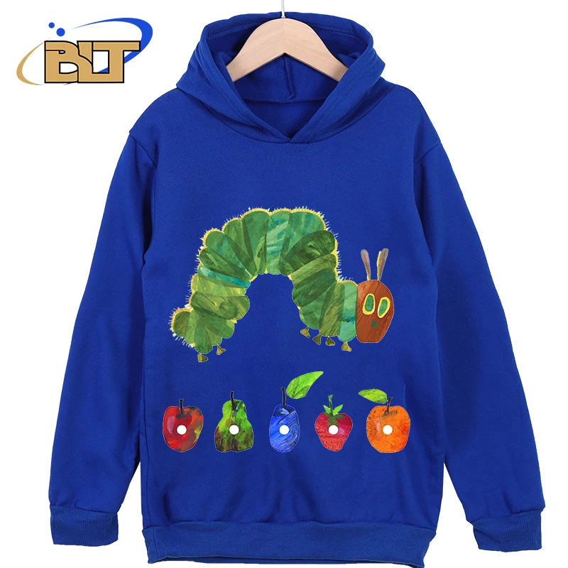 The Very Hungry Caterpillar Printed Children's Clothing Classic Sportswear Children's New Hoodie Suitable for Boys and Girls